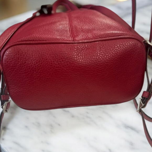 Coach F24385 Backpack Rucksack Red Leather In EUC - Picture 4 of 8